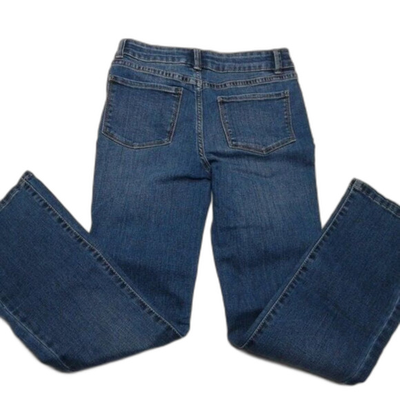 Jumping Beans Girls Midrise Dark Wash Denim Blue Jeans Size 10 Bootcut NEW - Picture 3 of 8